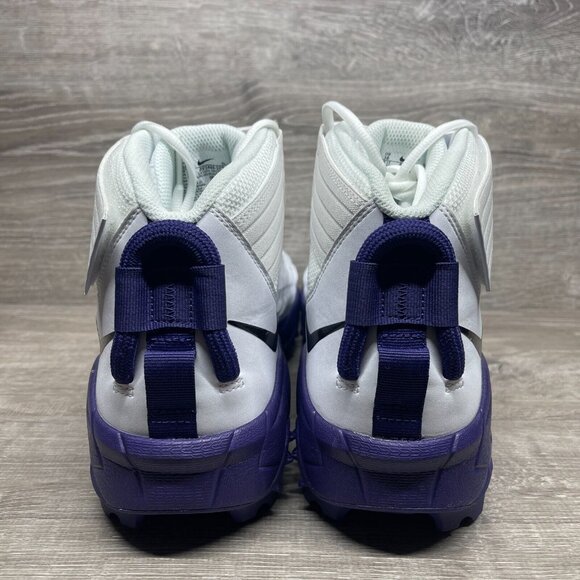 Nike Force Savage Pro 2 Shark Mens SZ 16 White Purple Football Cleats BV5448-103 - Picture 6 of 11